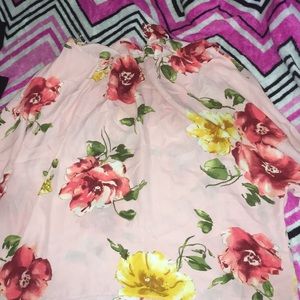 A Pink Floral Shirt
